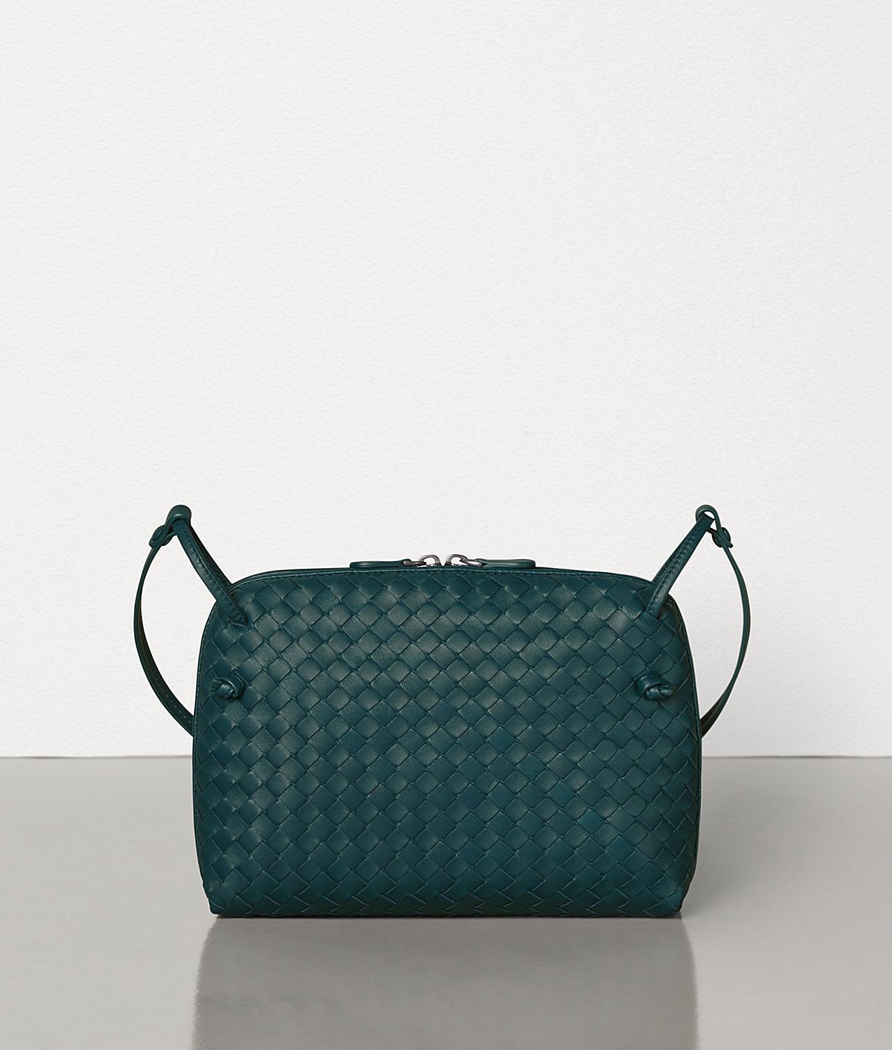BORSA NODINI IN INTRECCIATO NAPPABottega Veneta in Pelle scamosciata di  colore Blu | Lyst