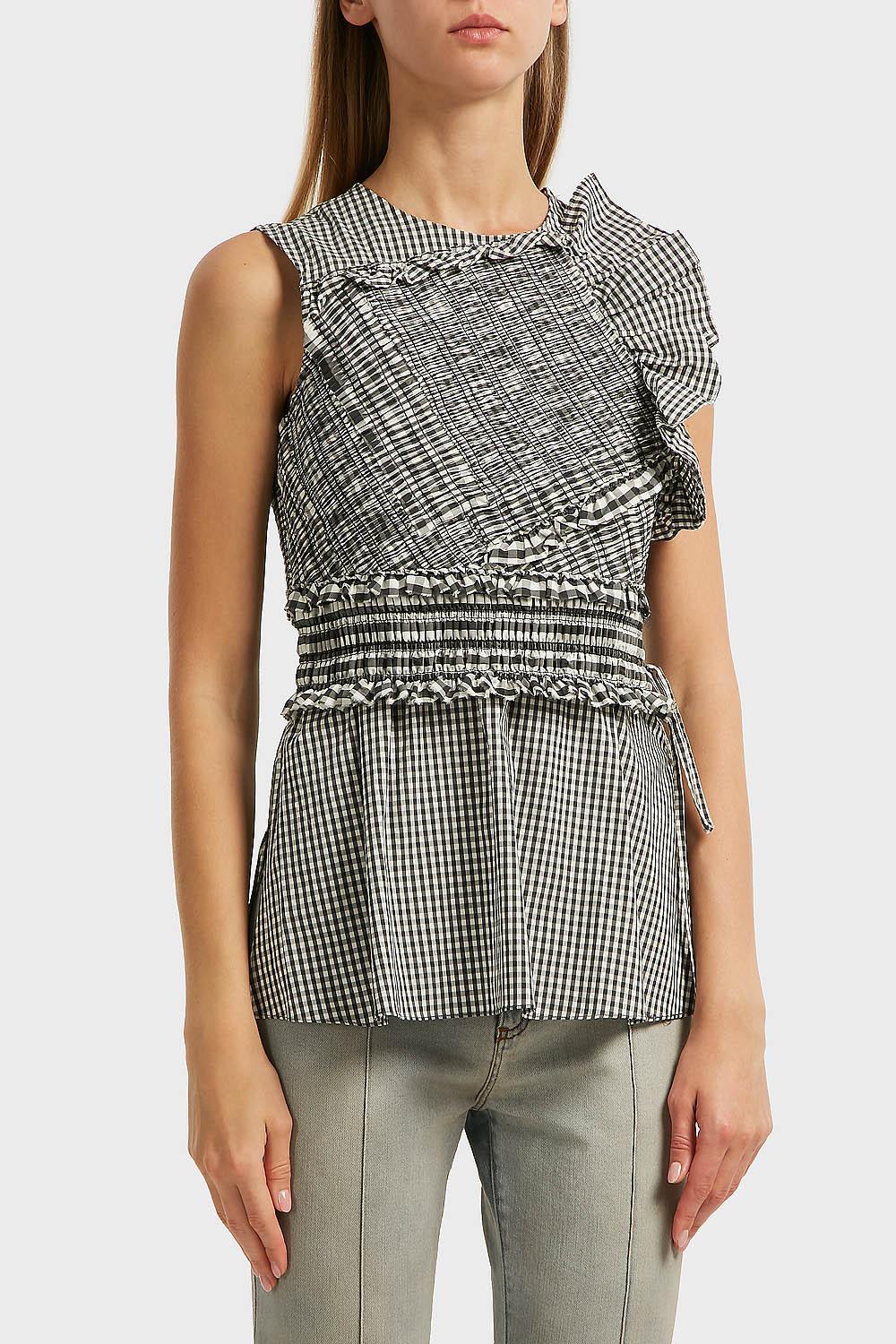 phillip lim smocked blouse