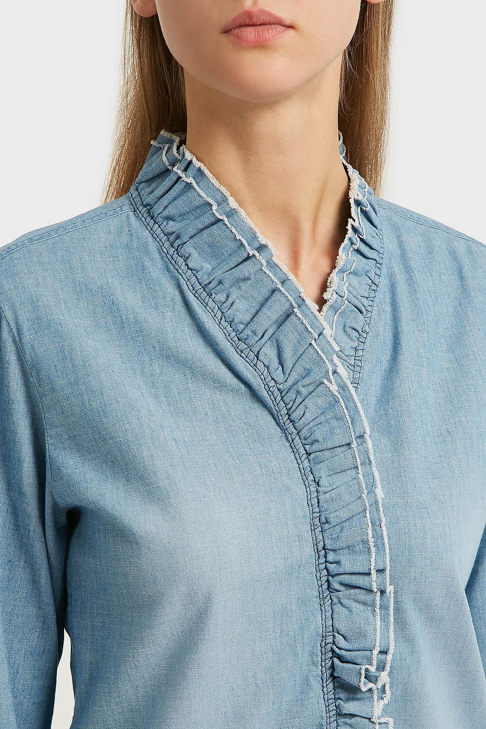 at tilføje hundrede importere Étoile Isabel Marant Cotton Lawendy Chambray Shirt in Light Denim (Blue) -  Lyst