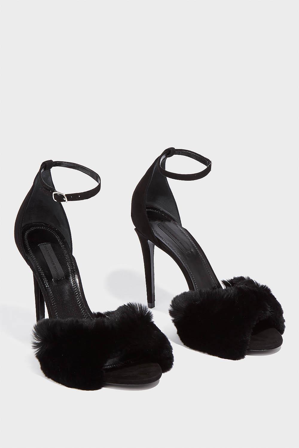 alexander wang fur heels