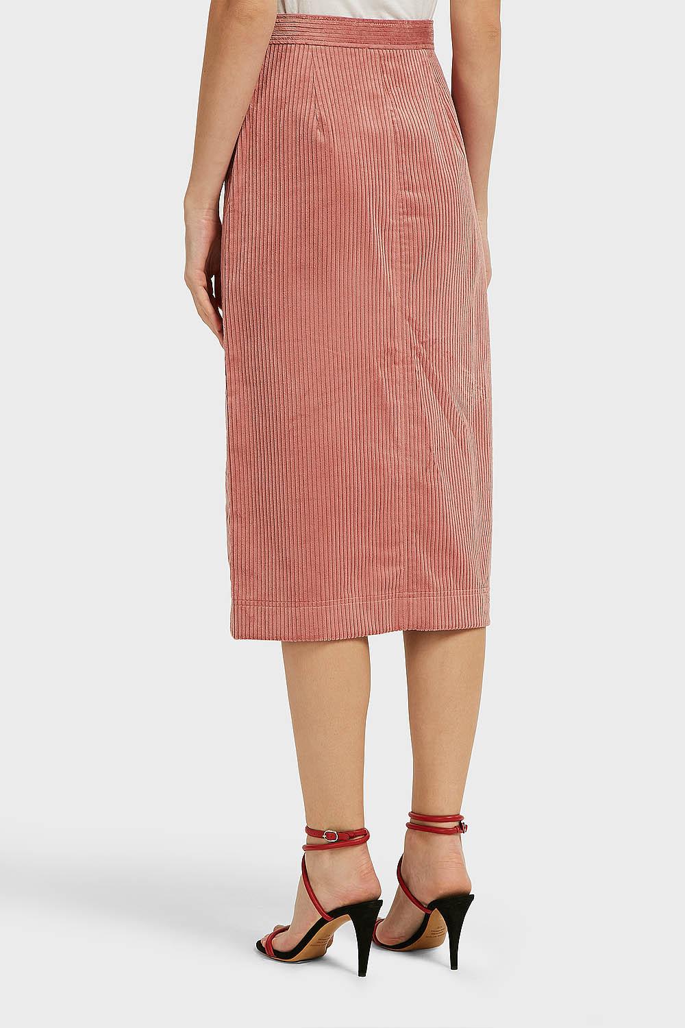 pleated striped skirt zara