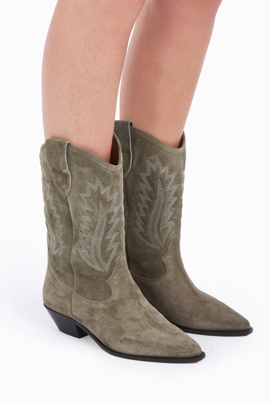 Étoile Isabel Marant Dallin Cowboy Suede Boots Lyst