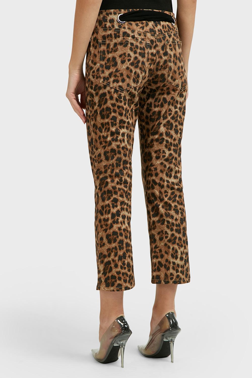 Miaou Denim Tommy Leopard-print Jeans - Lyst