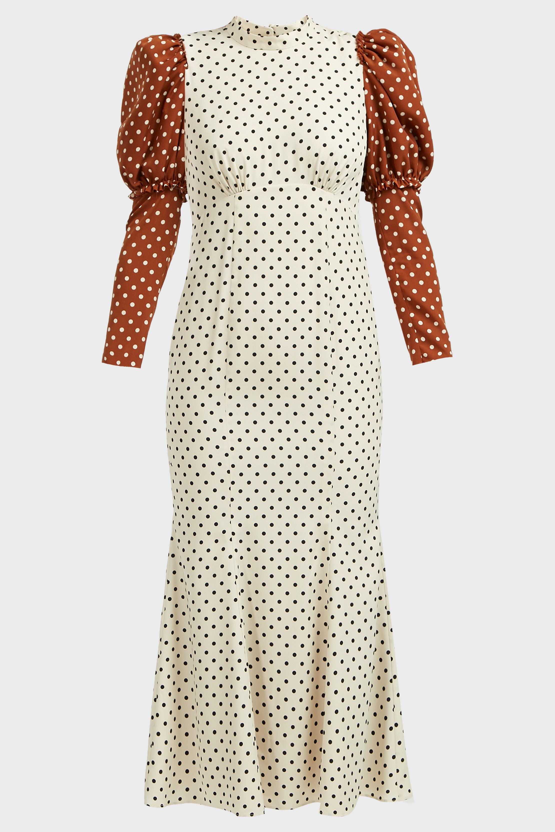 rejina pyo polka dot dress