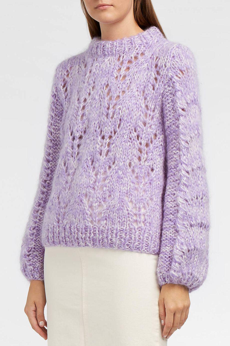 Ganni Purple Sweater Clearance, 57% OFF | www.markiesminigolf.com
