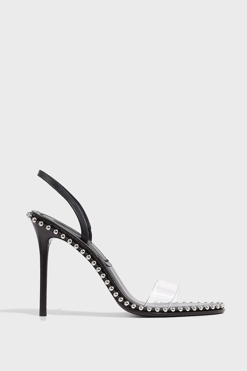 perspex studded heels