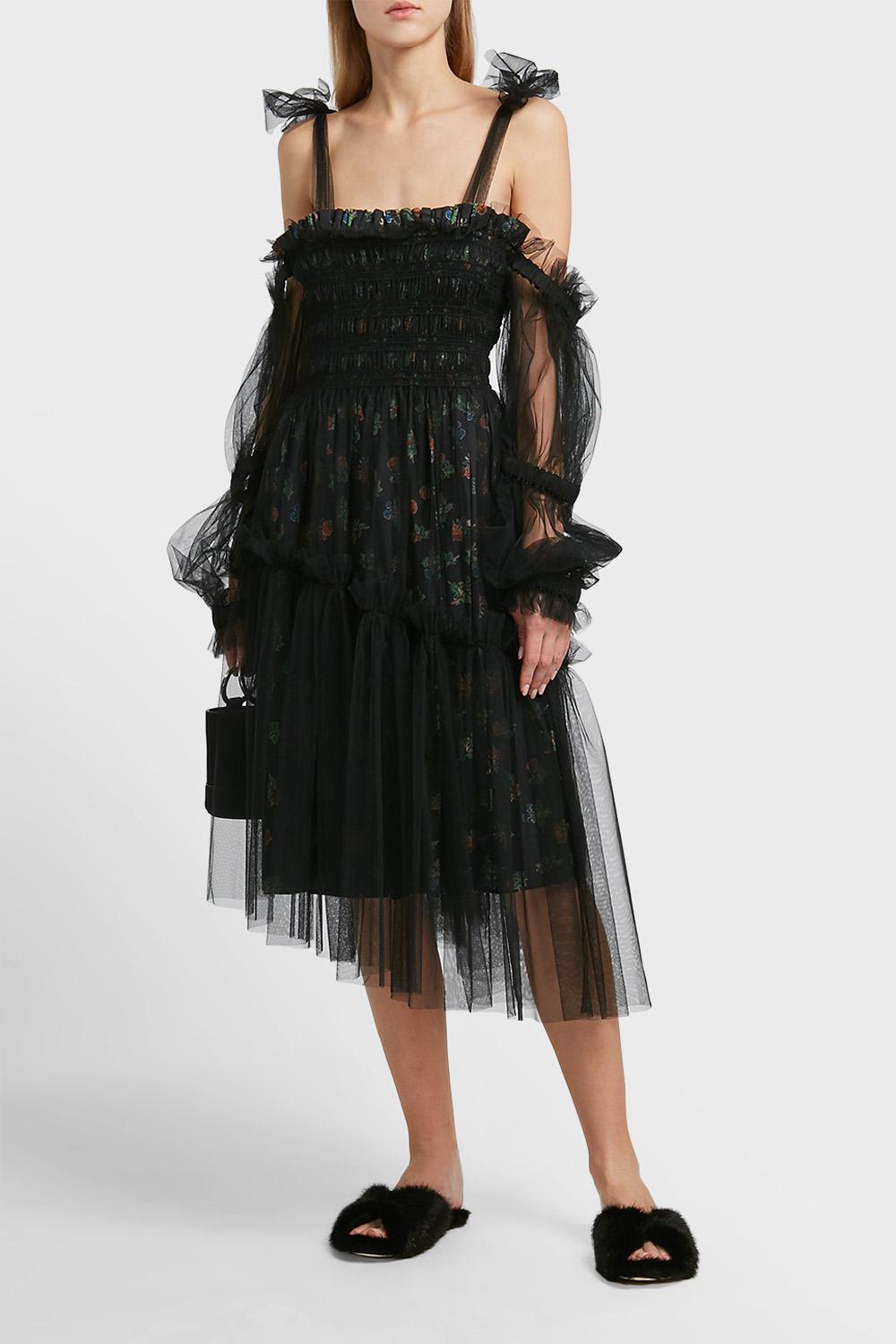 molly goddard black dress