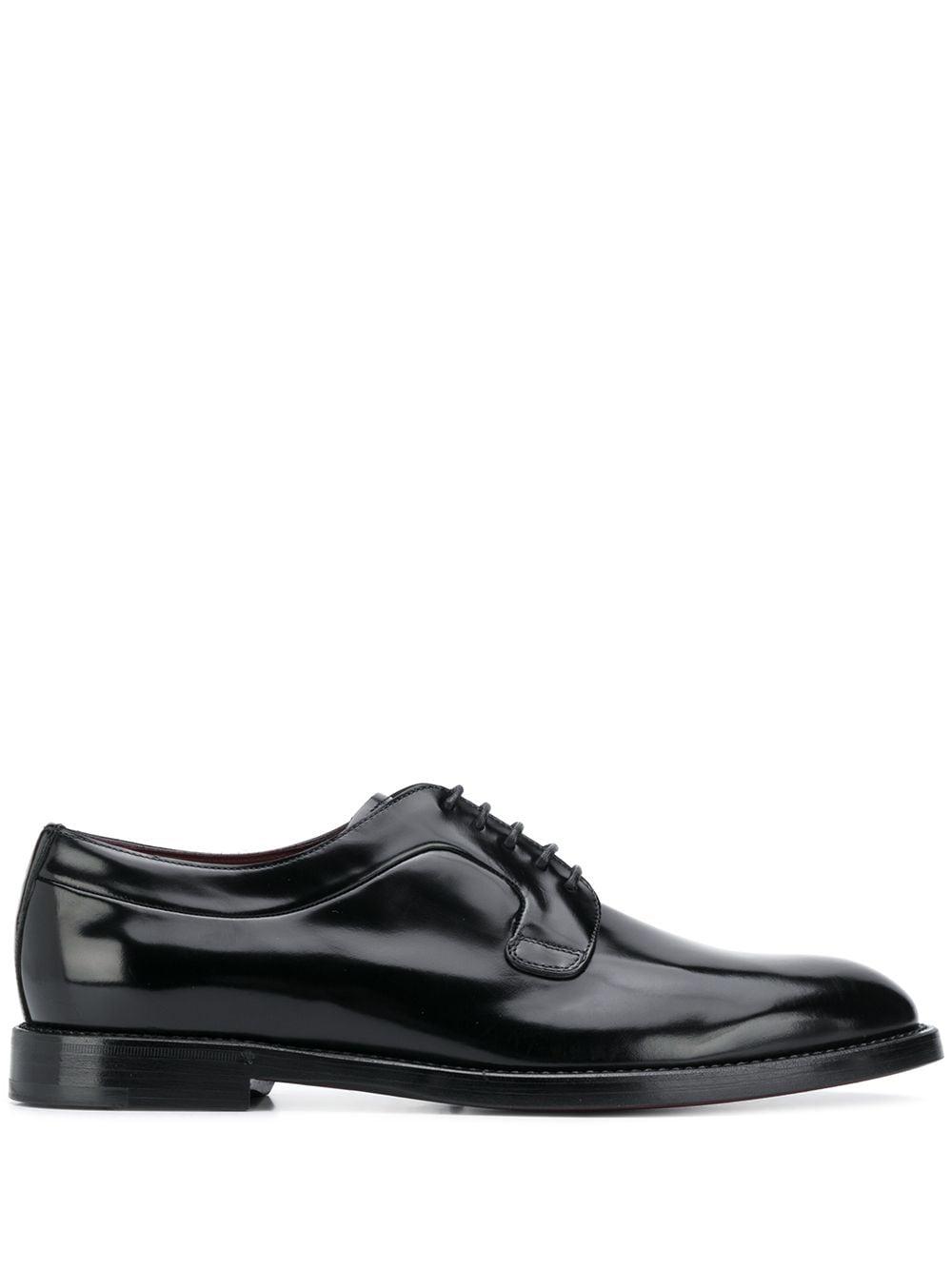 Scarpa Oxford Allacciata In Pelle Lucida