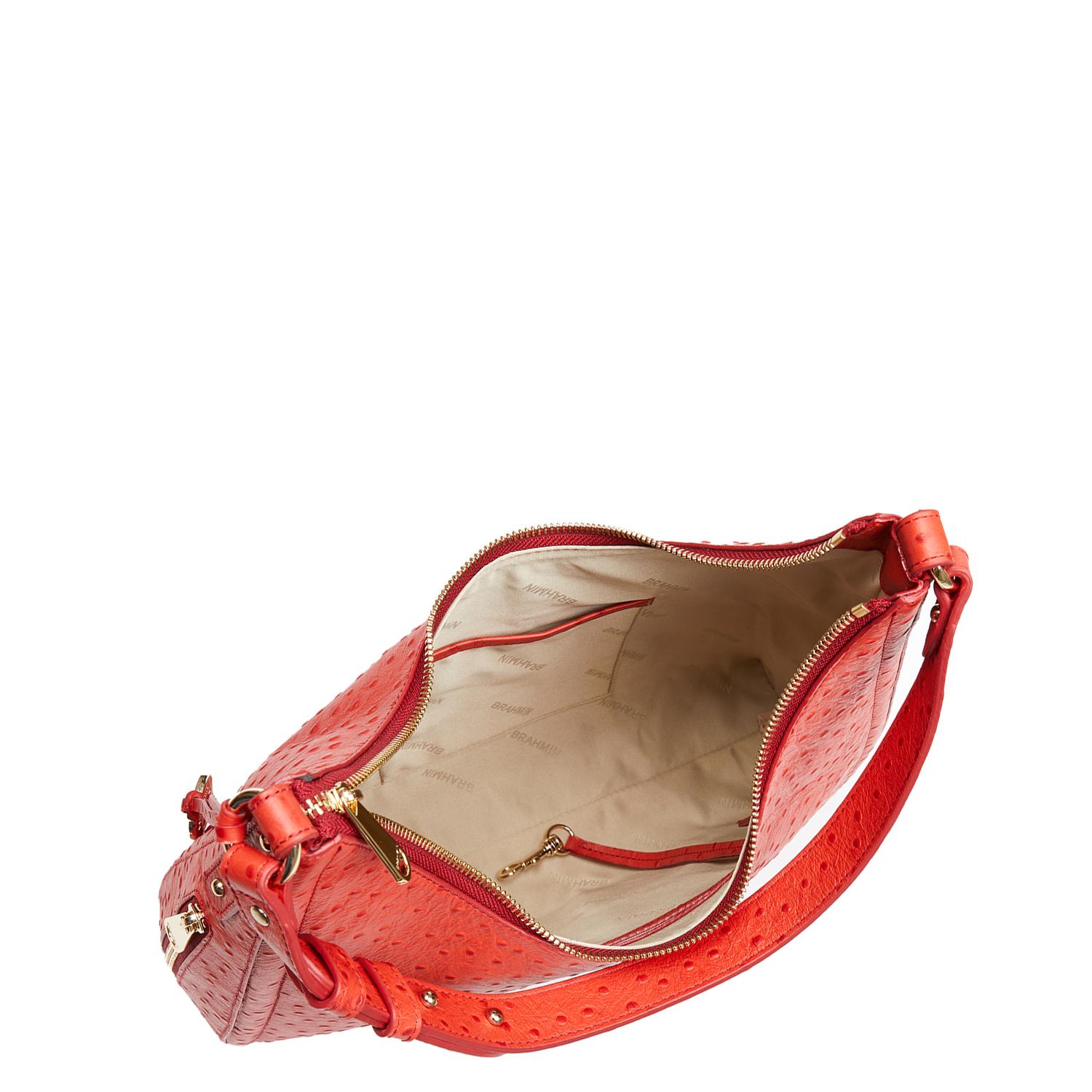 BRAHMIN Stanza Collection Tabitha Vintage Red Shoulder Bag