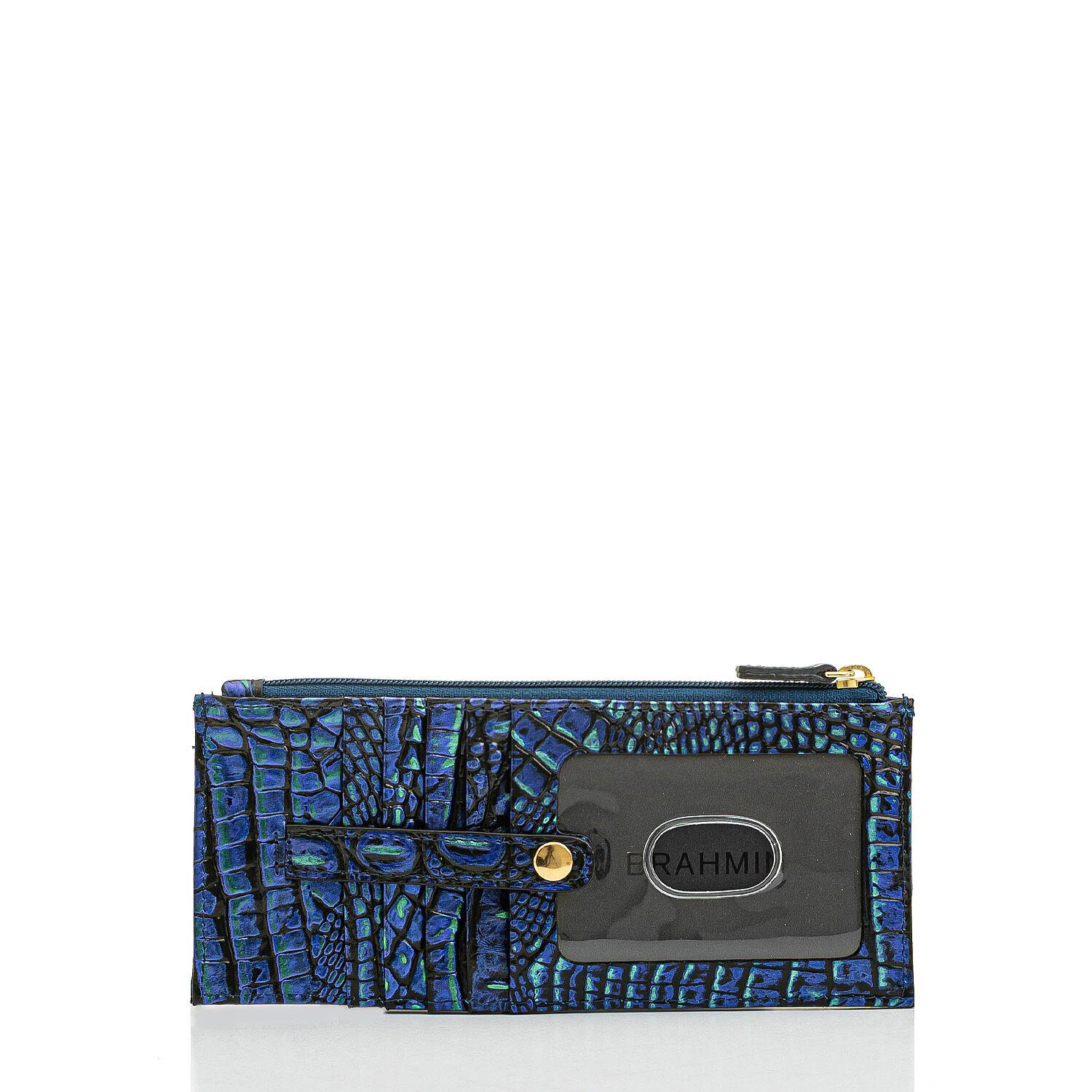 Brahmin Leather Credit Card Wallet Mirage Melbourne in Blue Lyst