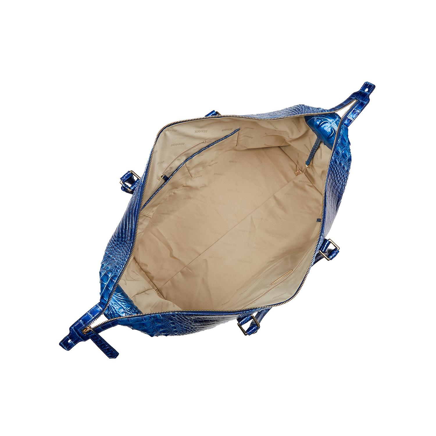 Brahmin Ombre Melbourne Duxbury Weekender Duffle Bag in Blue