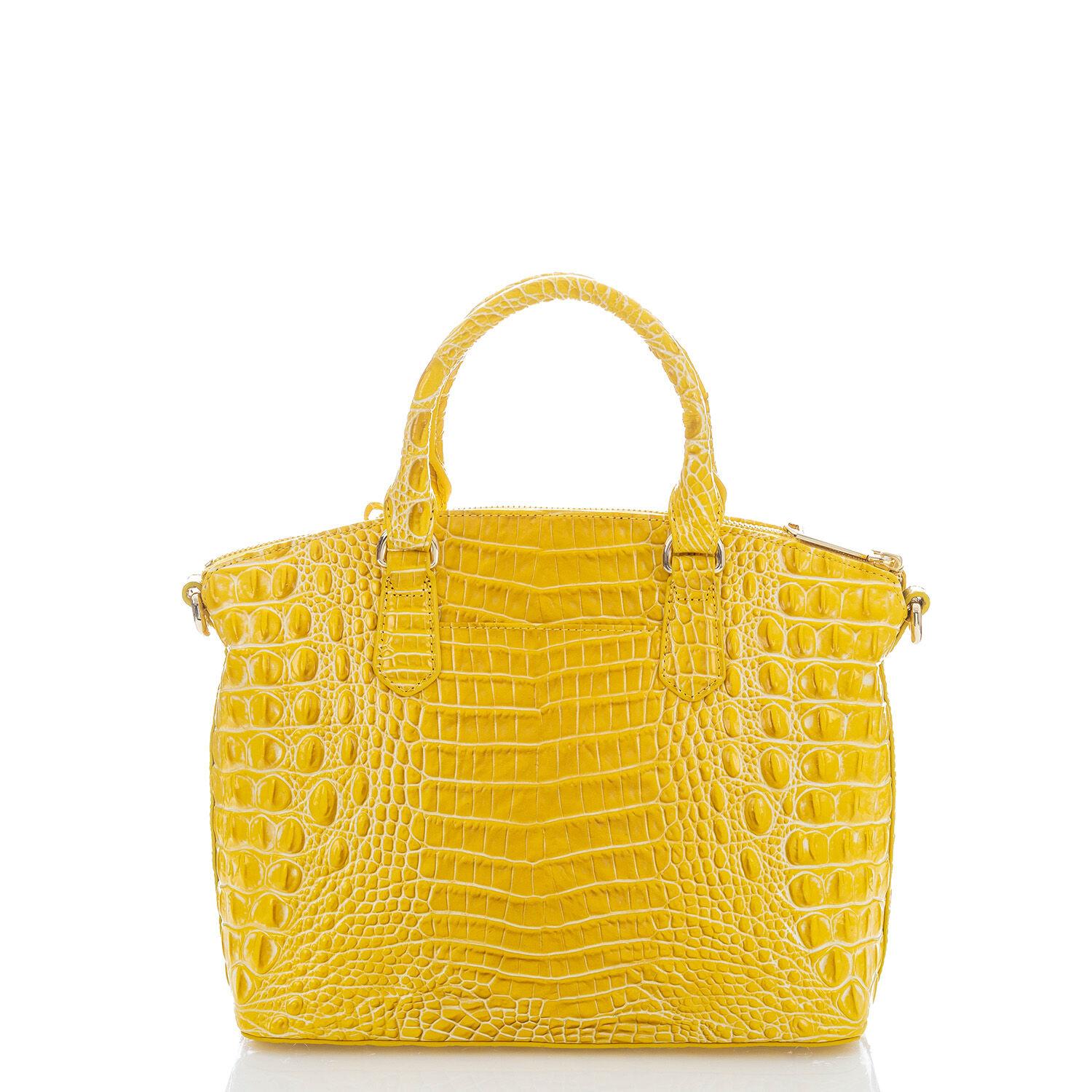 Brahmin Leather Duxbury Satchel Sunflower Melbourne in Yellow Lyst