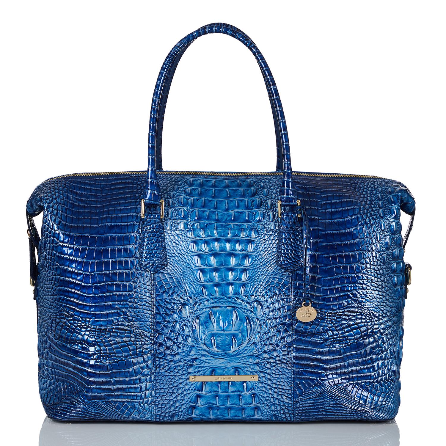 Brahmin Large Duxbury Satchel - Mineral Blue