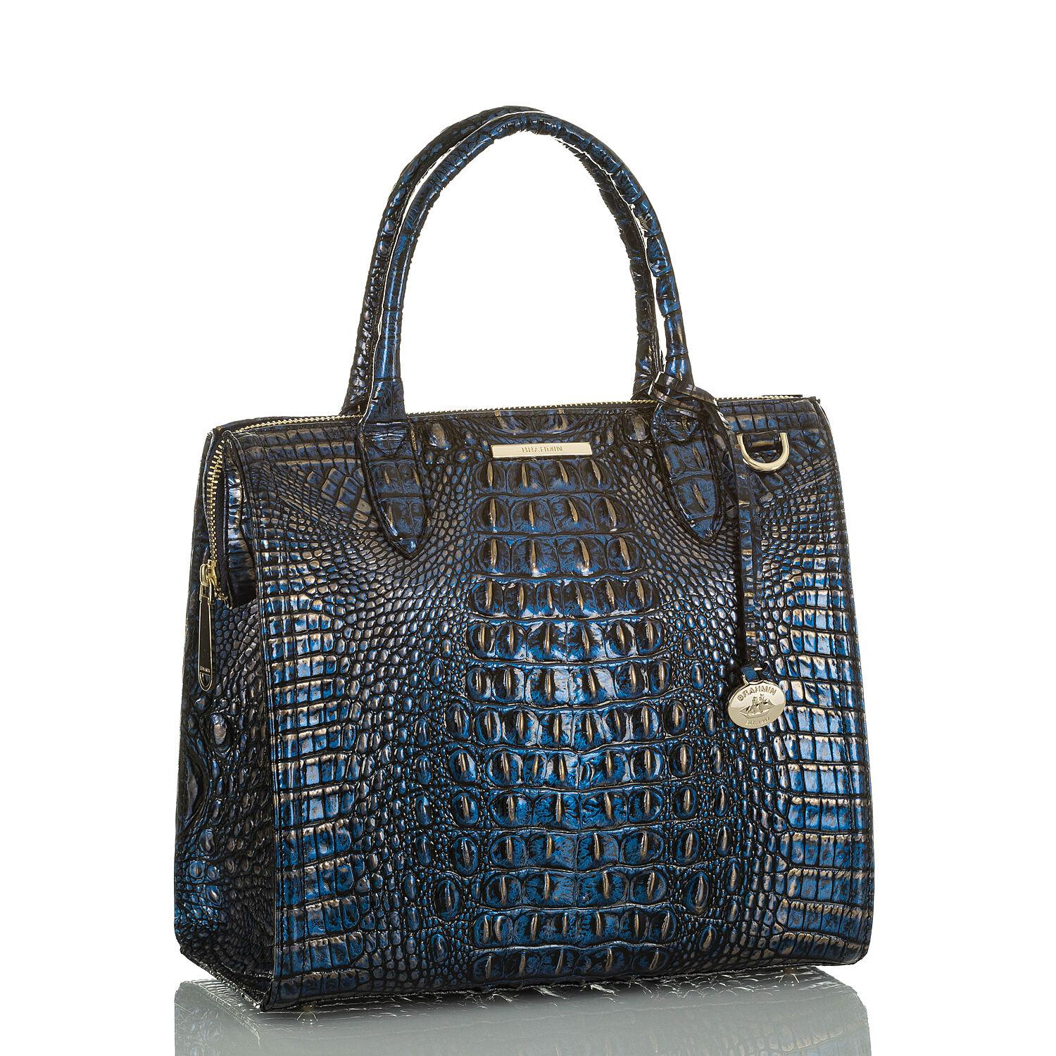 Brahmin Leather Caroline Lazuli Melbourne in Blue - Lyst