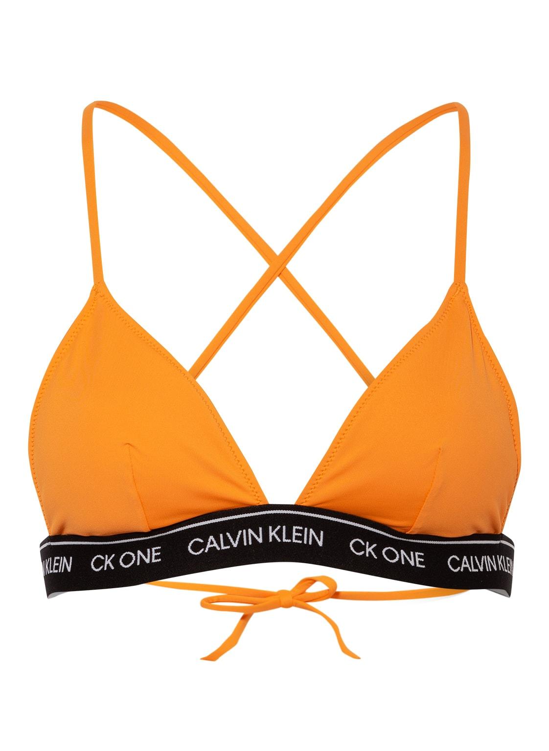 Calvin Klein Triangel-Bikini-Top CK ONE in Orange | Lyst DE