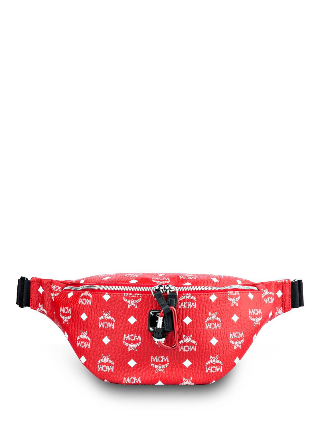 mcm bauchtasche rot