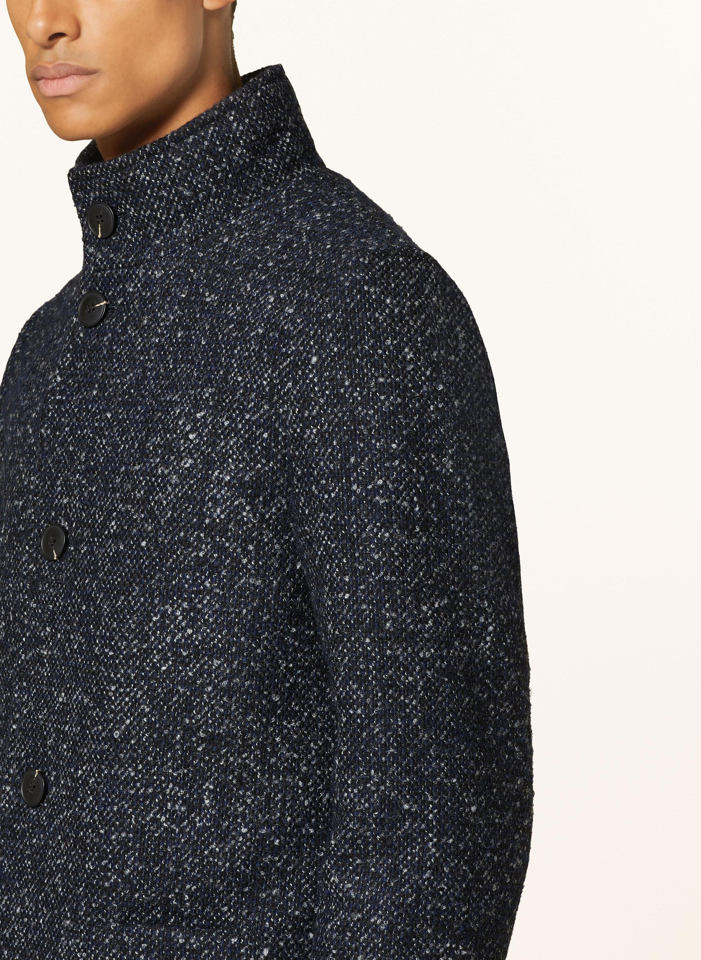 Polo Denim Marcopolo Mantel Schwarz Marco Polo Boucle Mantel
