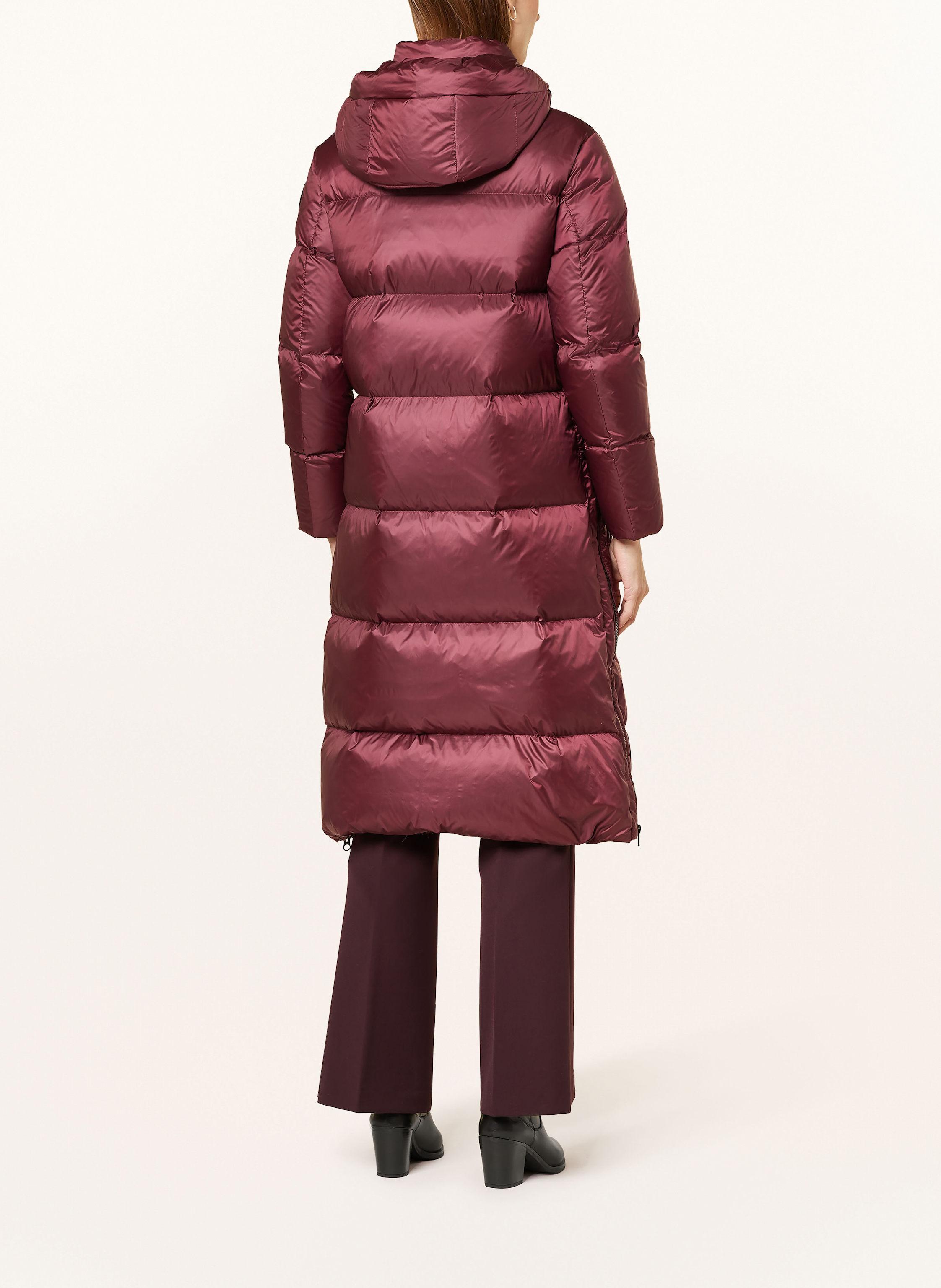 Burgundy Mantel Bordeaux Rot Daunenmantel Beaumont Mantel Rot