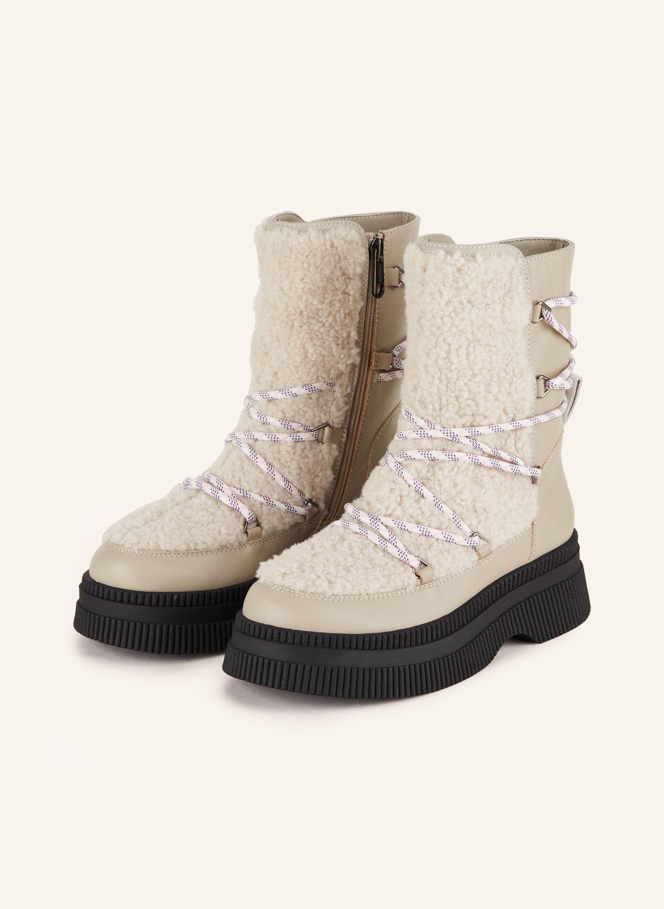 Stiefelette Marc Winterstiefel Damen MARC CAIN Stiefel Creme