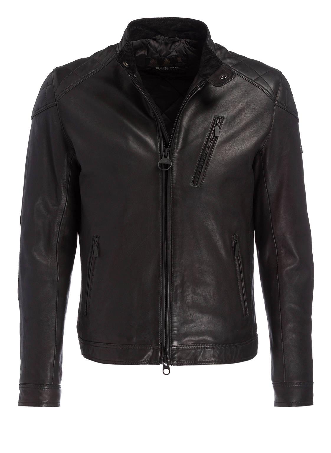 barbour lederjacke