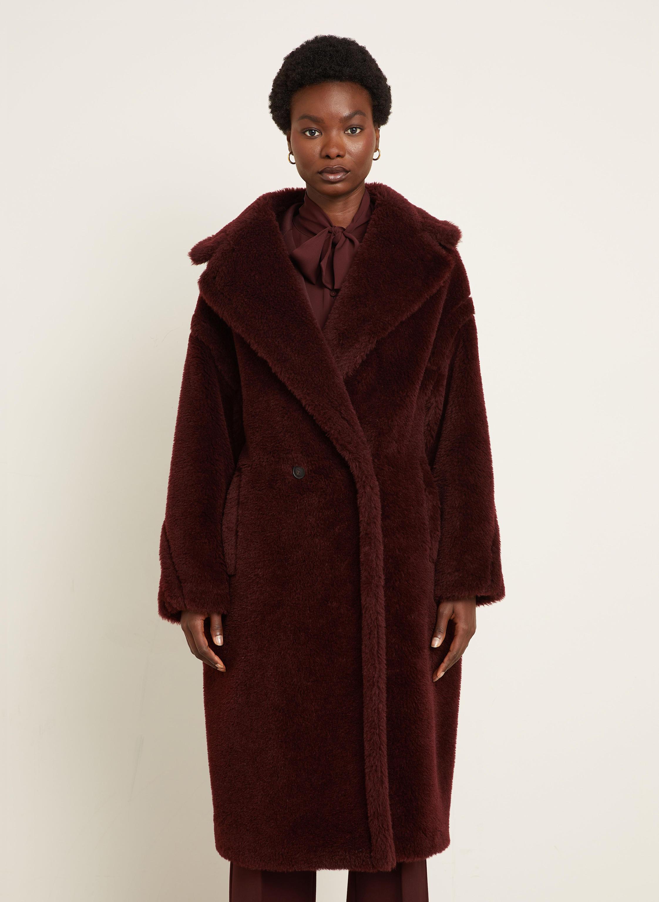 Teddy Coat Teddyfell Mantel Rot Hugo Boss Mantel Hugo Teddyfell