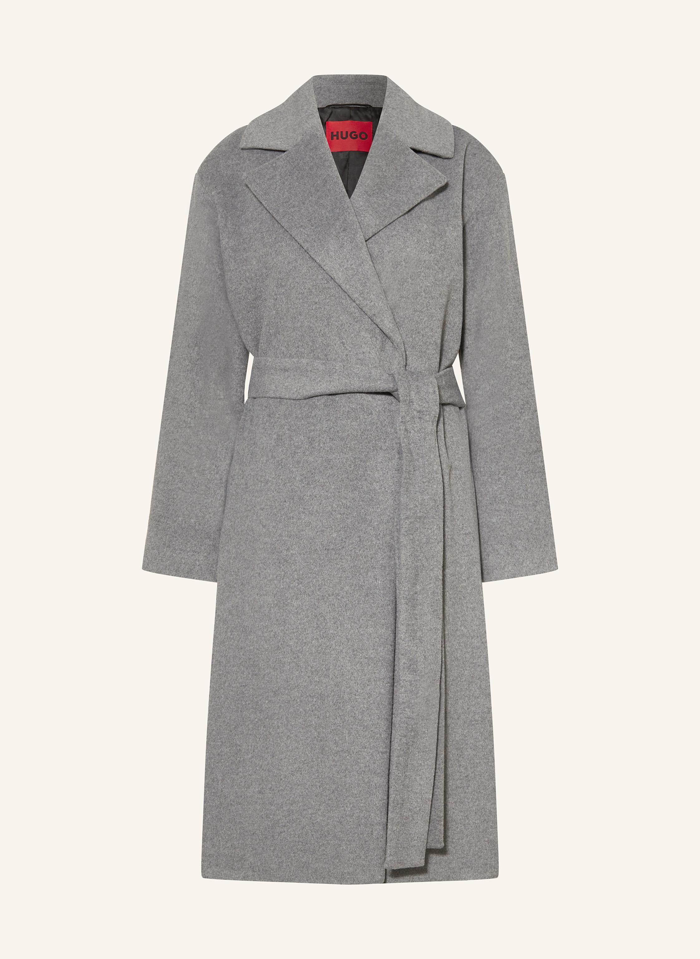 Hugo Boss Mantel Mantel Kunstfell Grau HUGO Mantel MABELLINA In