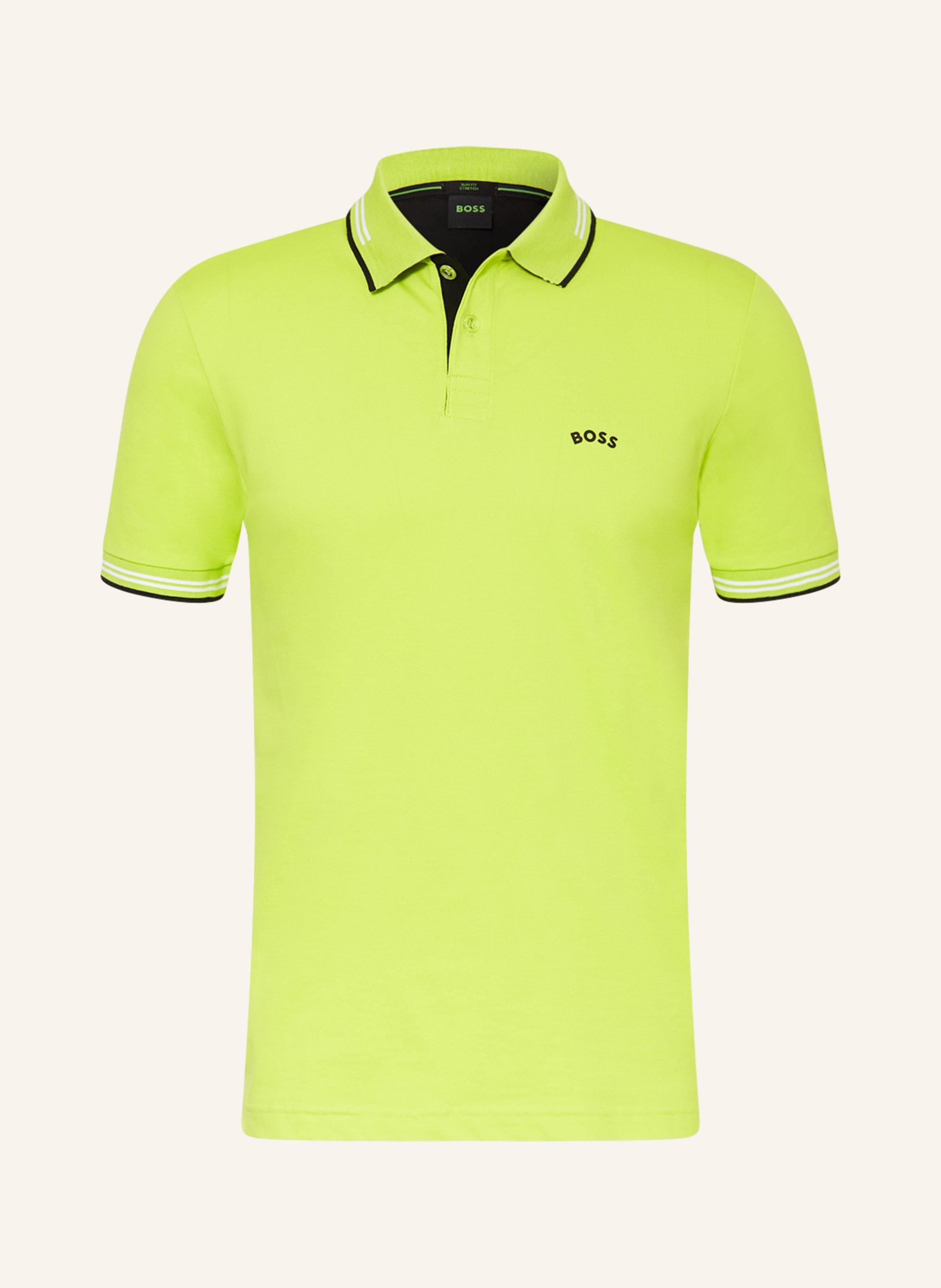 BOSS by HUGO BOSS Jersey-Poloshirt PAUL Slim Fit in Gelb für Herren | Lyst  DE
