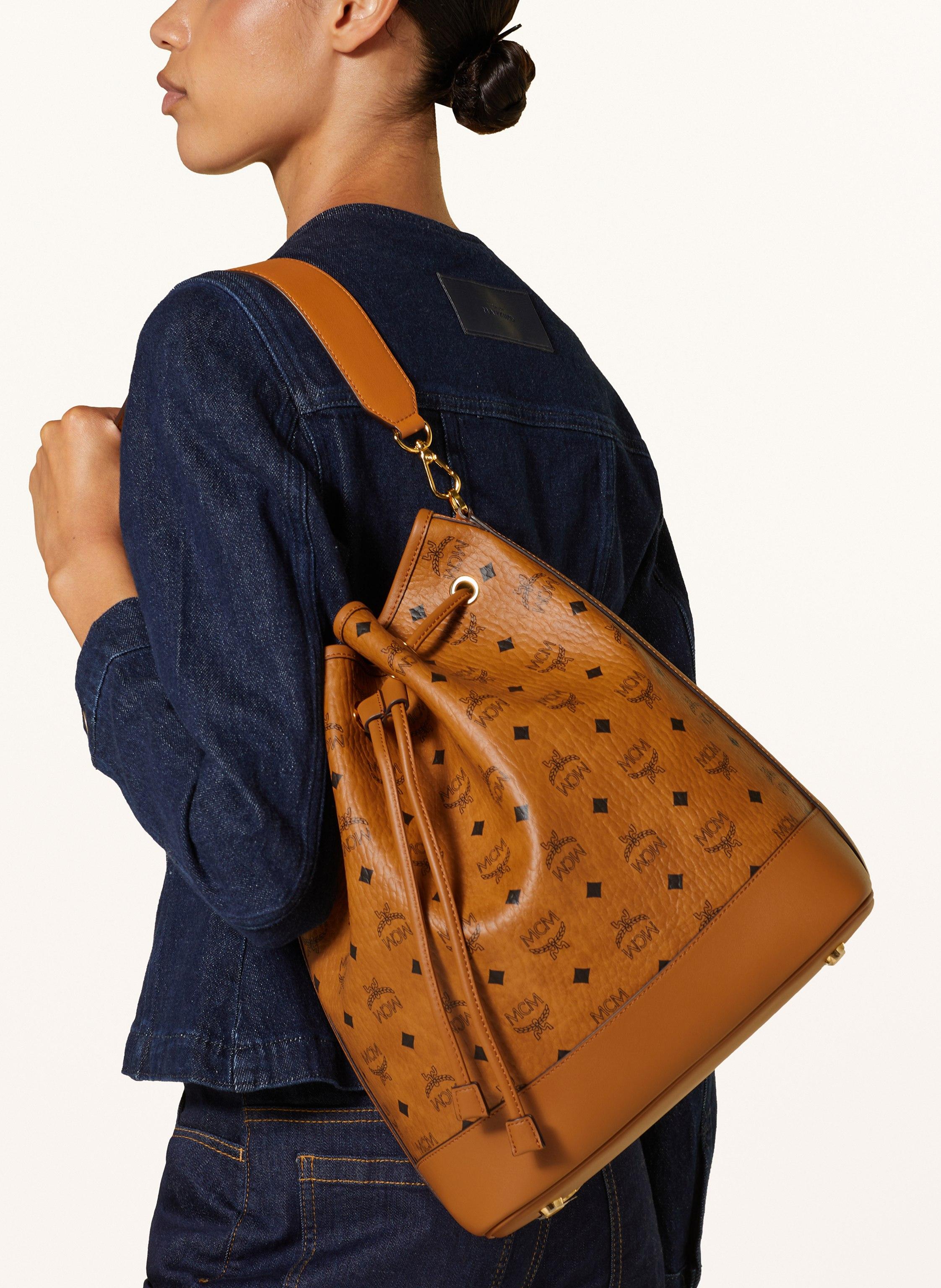 Dessau Mcm Beuteltasche Cognac MCM Beuteltasche Essential/Dessau