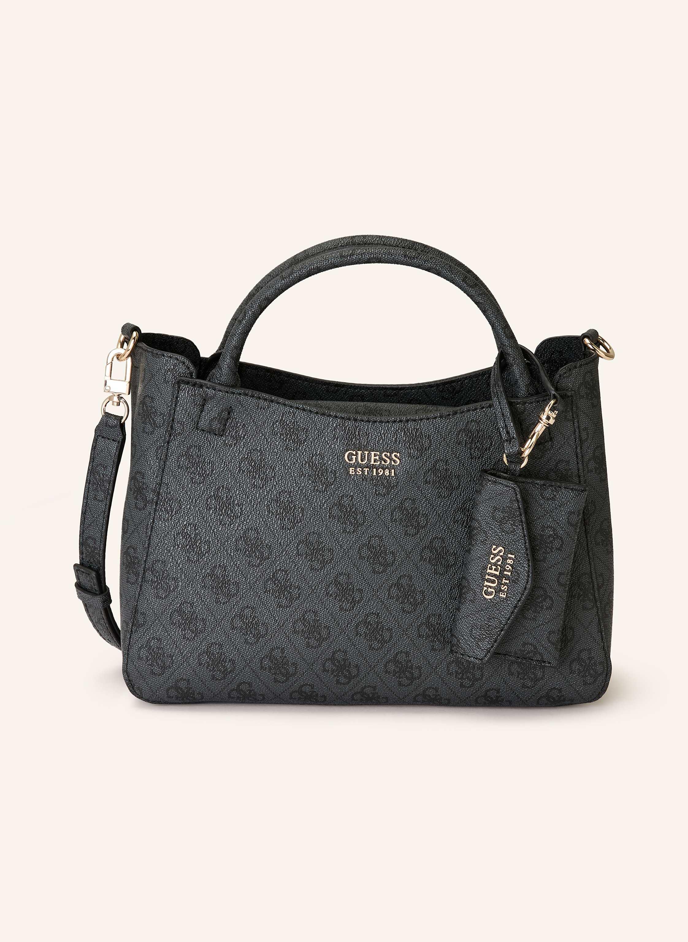 Guess Tasche Ledertasche Schwarz Damen Sale Damen Handtasche