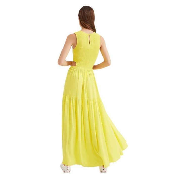Desigual Women Dress in Yellow | Lyst