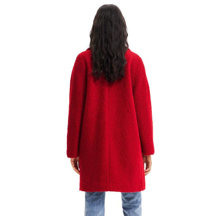Kauwgom instant Presentator Desigual Women Coat in Red | Lyst