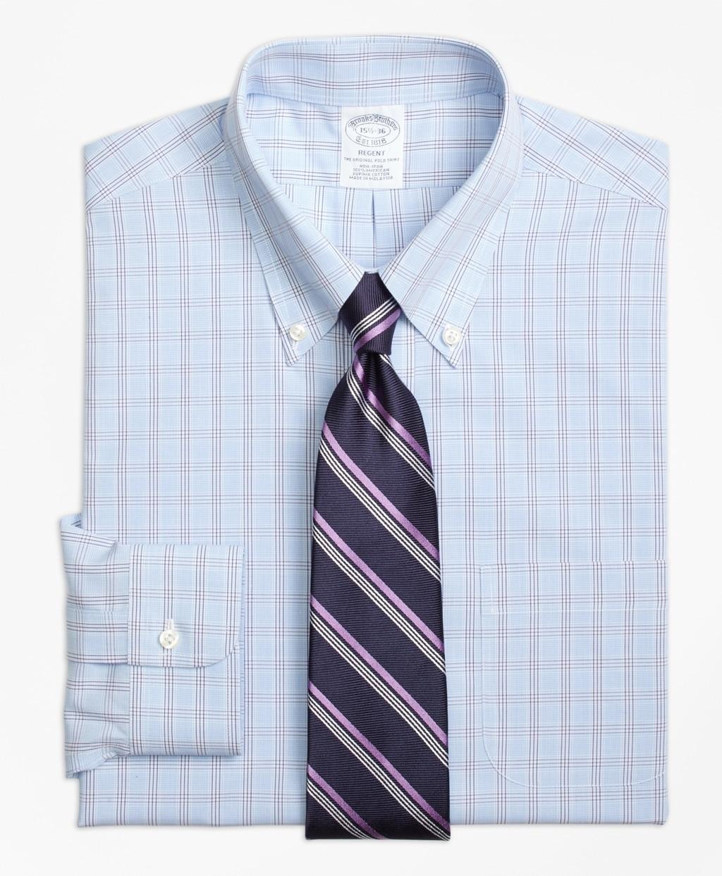 Brooks Brothers Slim Fit Dress Shirts Brooks Brothers Cotton Slim Fitted Dress Shirt in Light Blue (Blue) for