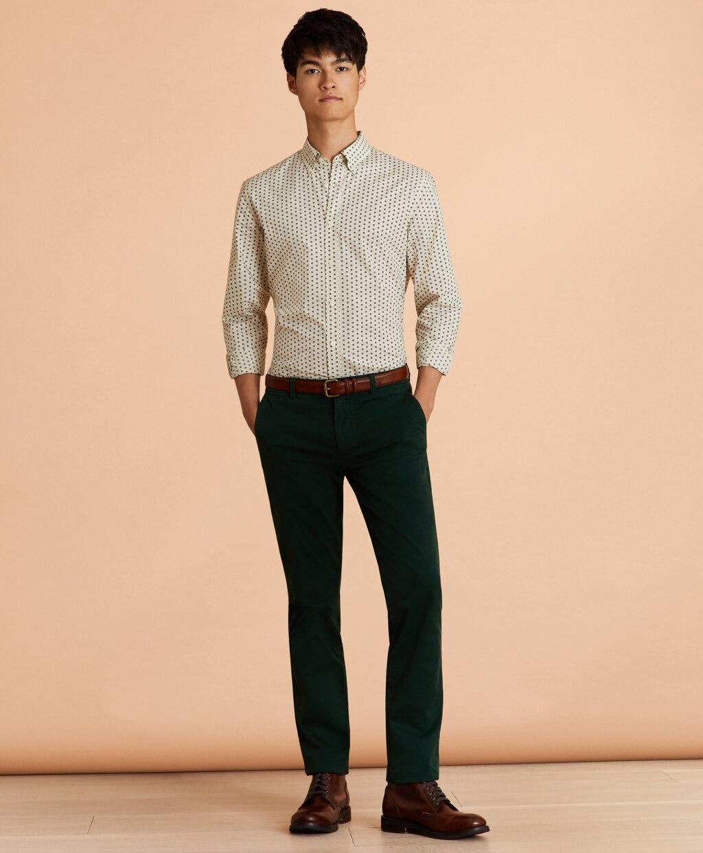 fleece chinos