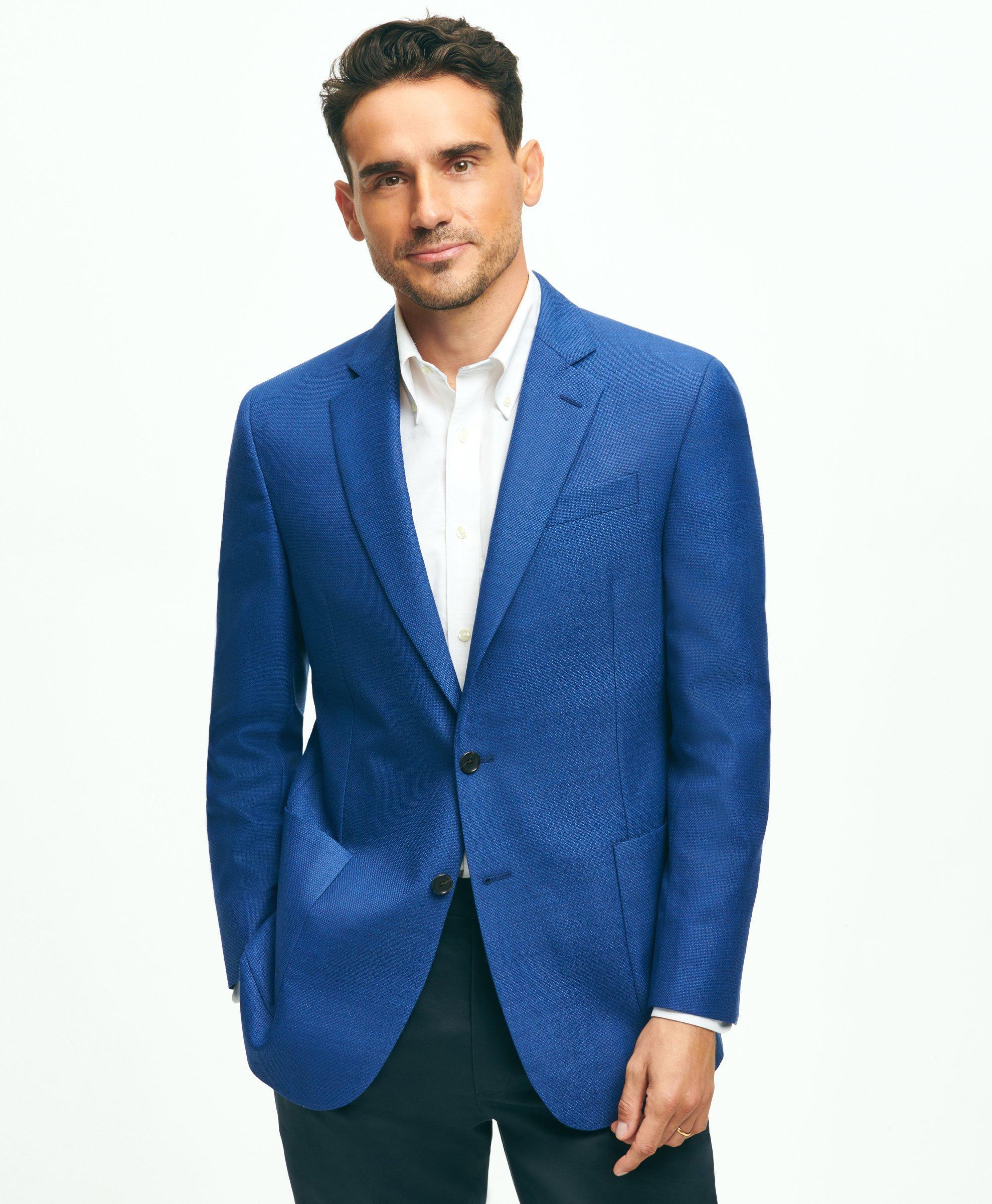 Brooks Brothers Madison Relaxedfit Wool Hopsack Sport Coat in Blue for