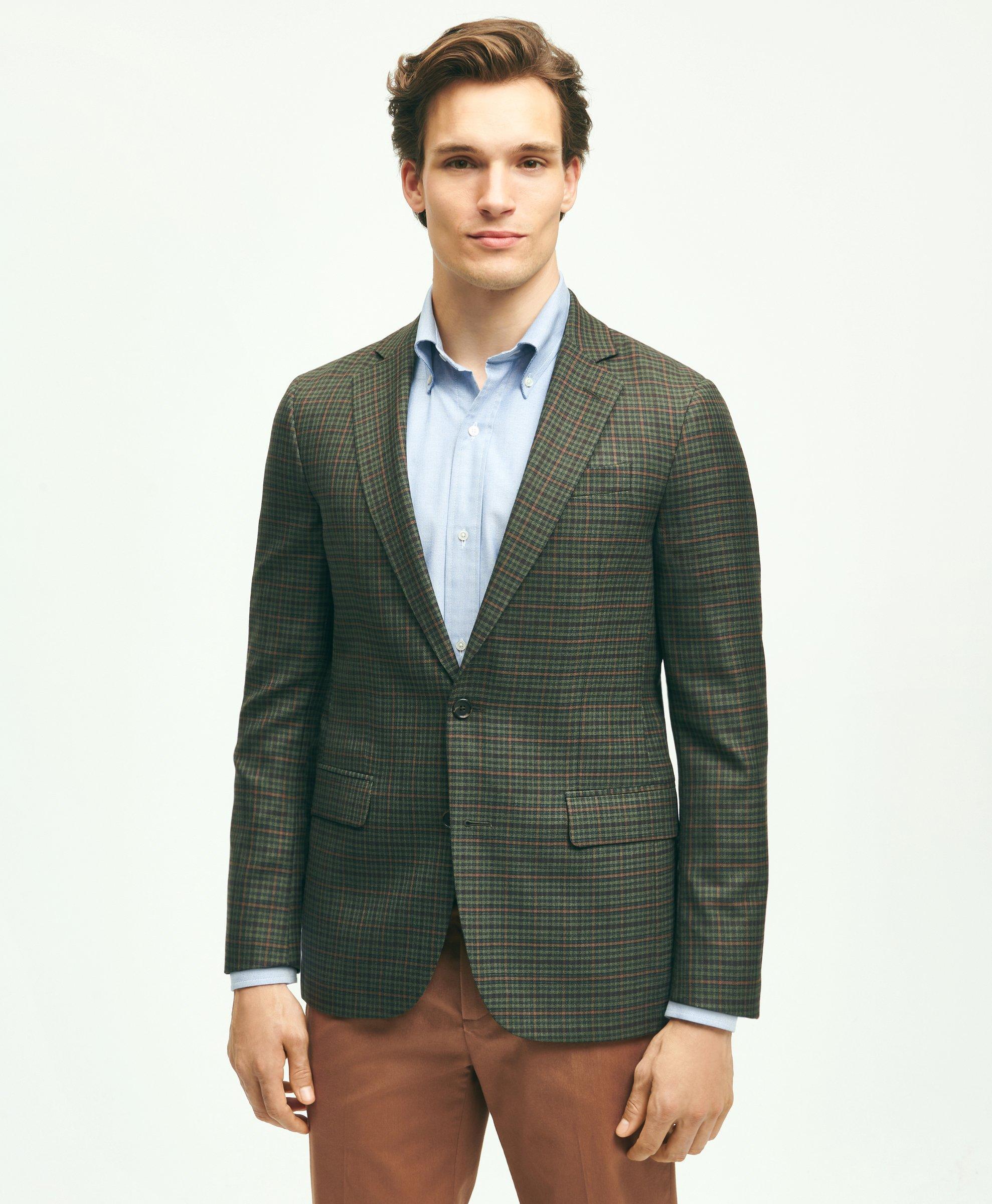 Brooks Brothers Classic Fit Wool Hopsack Sport Coat in Green for Men | Lyst
