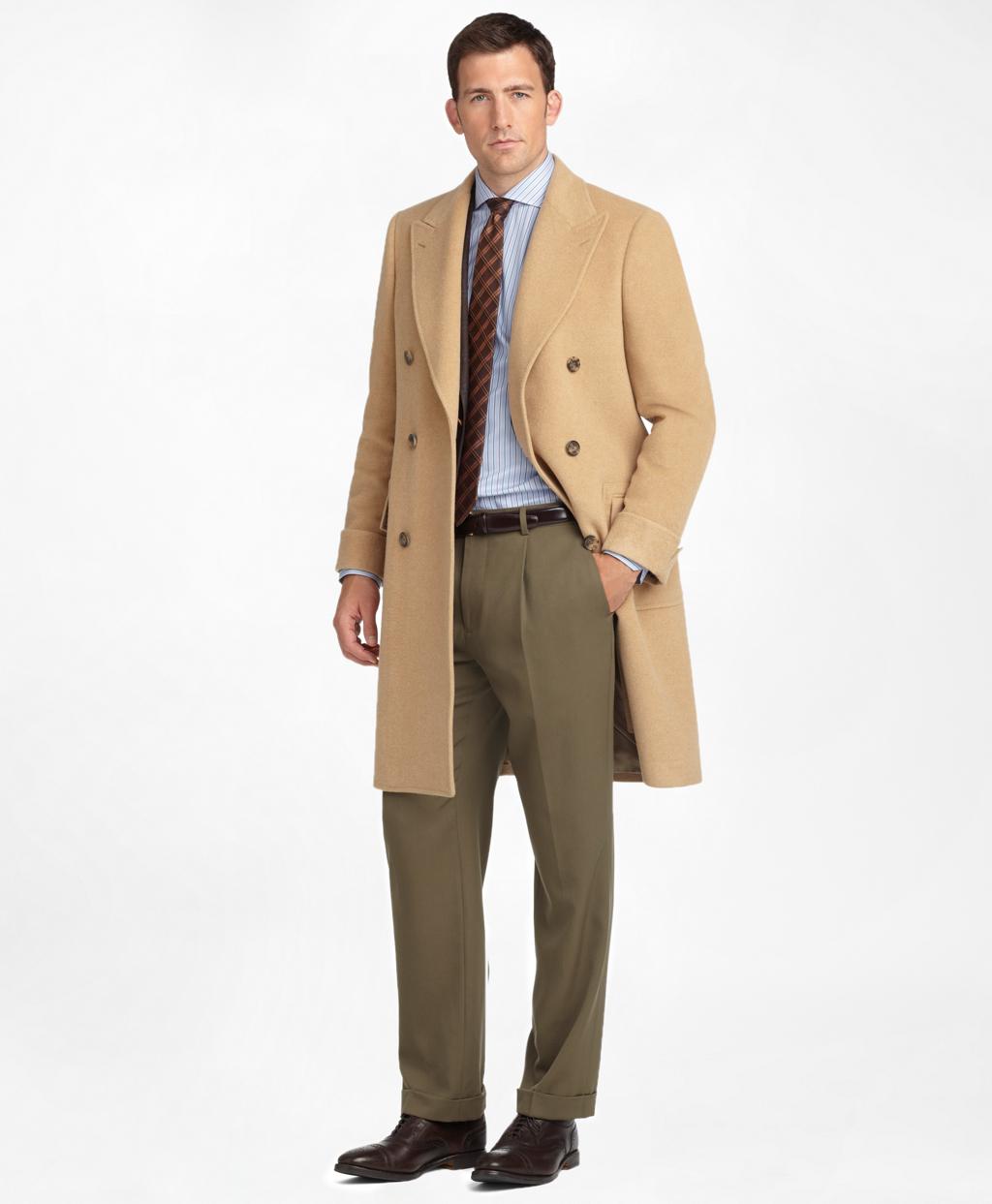 brooks brothers camel hair polo coat