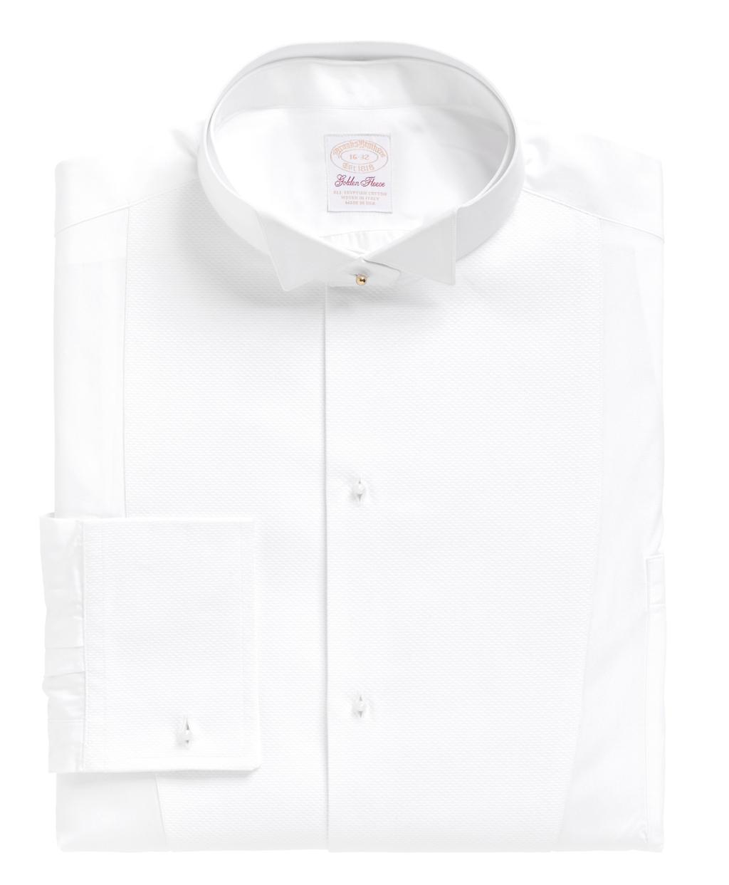 Brooks Brothers Cotton Golden Fleece French Cuff Tuxedo Shirt With ...