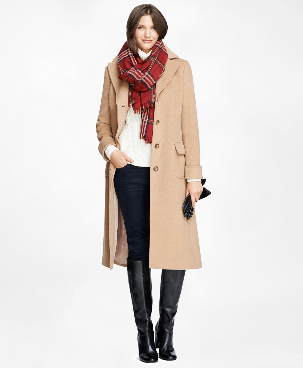 brooks brothers camel hair polo coat