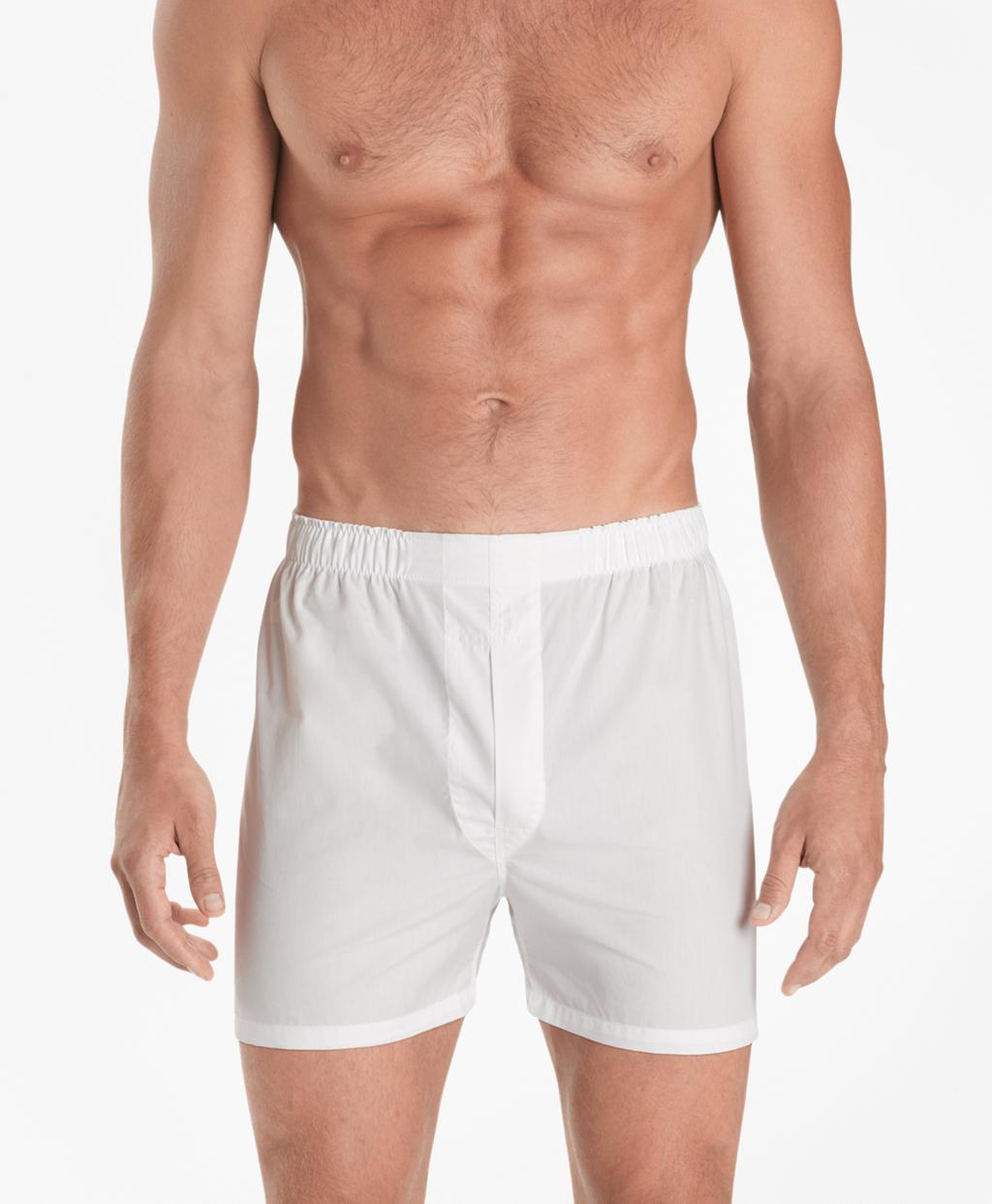 Brooks Brothers Cotton Slim Fit Broadcloth Boxers in White for Men Lyst