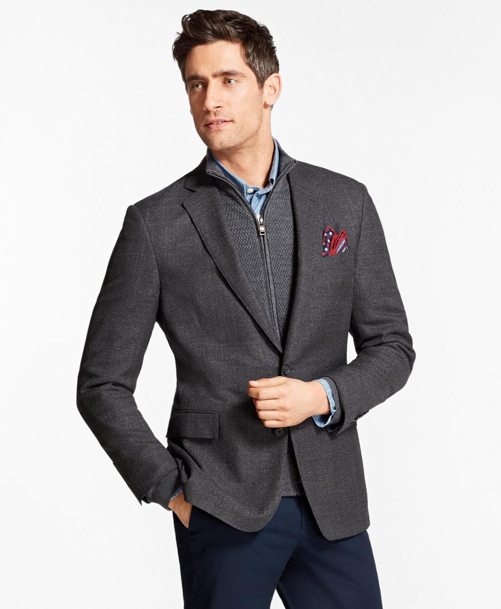 regent fit hopsack sport coat
