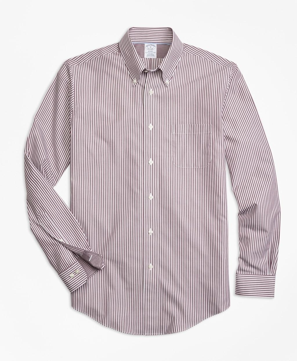 Brooks Brothers Cotton Non-iron Slim Fit Bengal Stripe Sport Shirt in ...