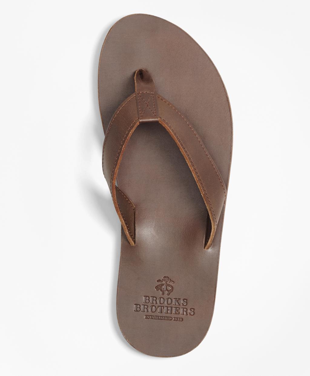 brooks brothers mens flip flops