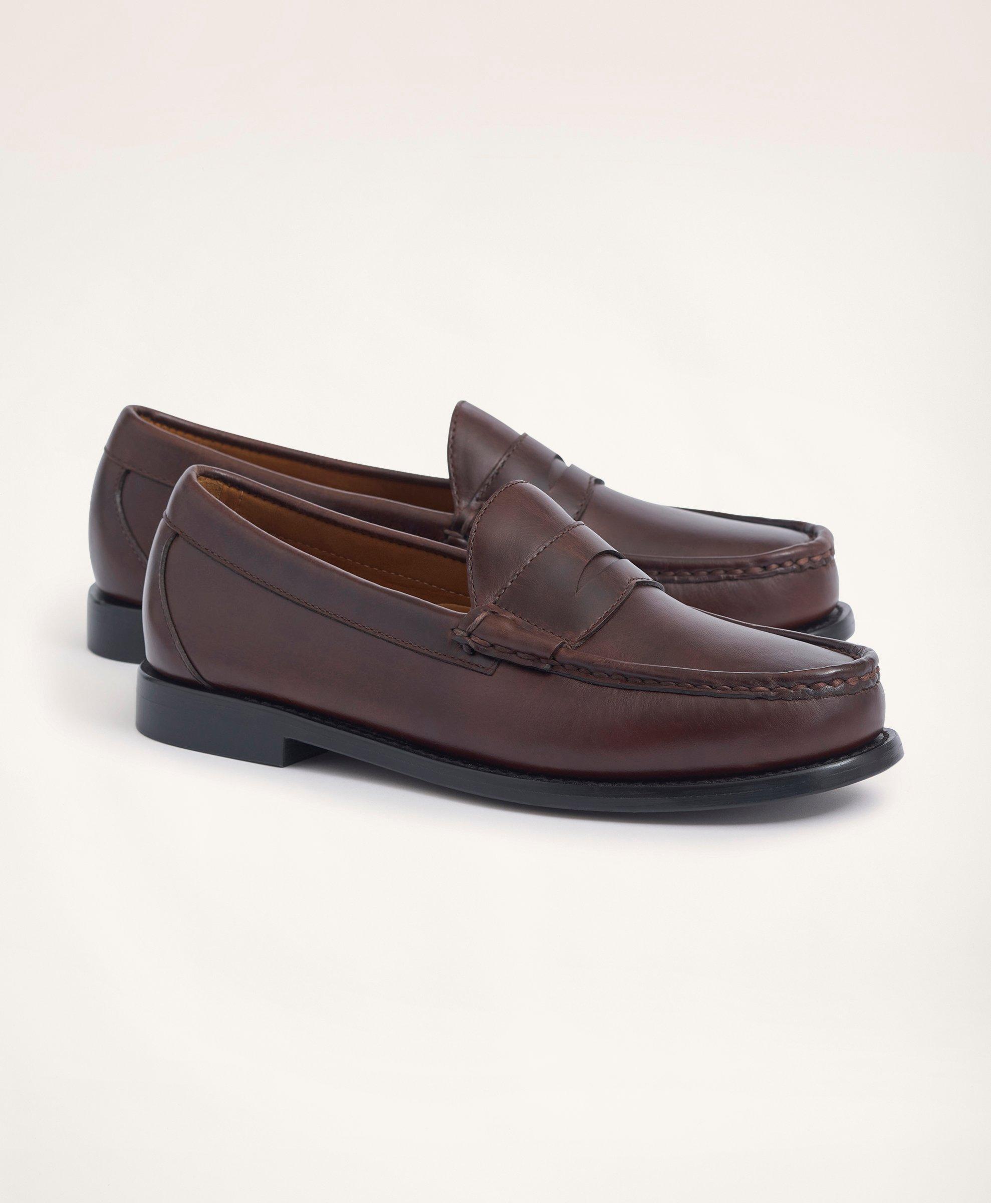 Brooks Brothers Westport Penny Loafers in Brown for Men Lyst