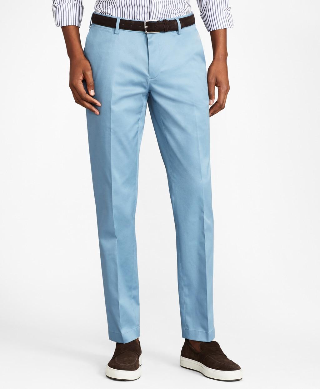 Brooks Brothers Cotton Soho Fit Lightweight Stretch Advantage Chino Pants in Blue for Men - Lyst