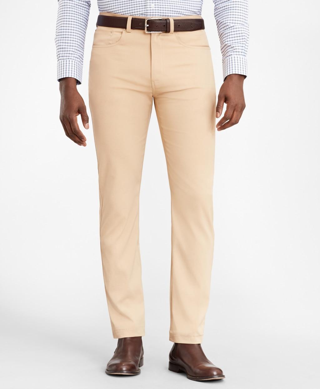 Brooks Brothers Synthetic Five-pocket Tech Pants in Khaki (Natural) for ...