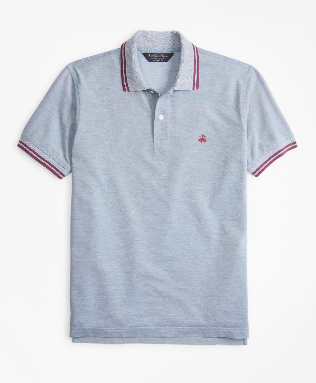 Brooks Brothers Original Fit Vintage Tennis Polo in Blue for Men - Lyst