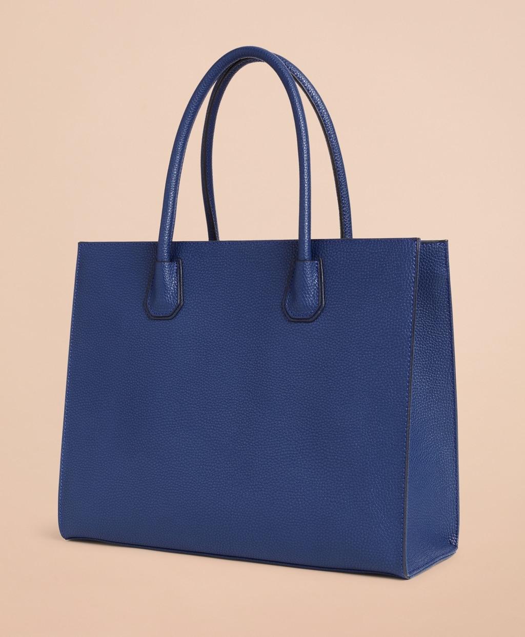 Brooks Brothers Pebbled Leather Tote Bag in Blue - Lyst