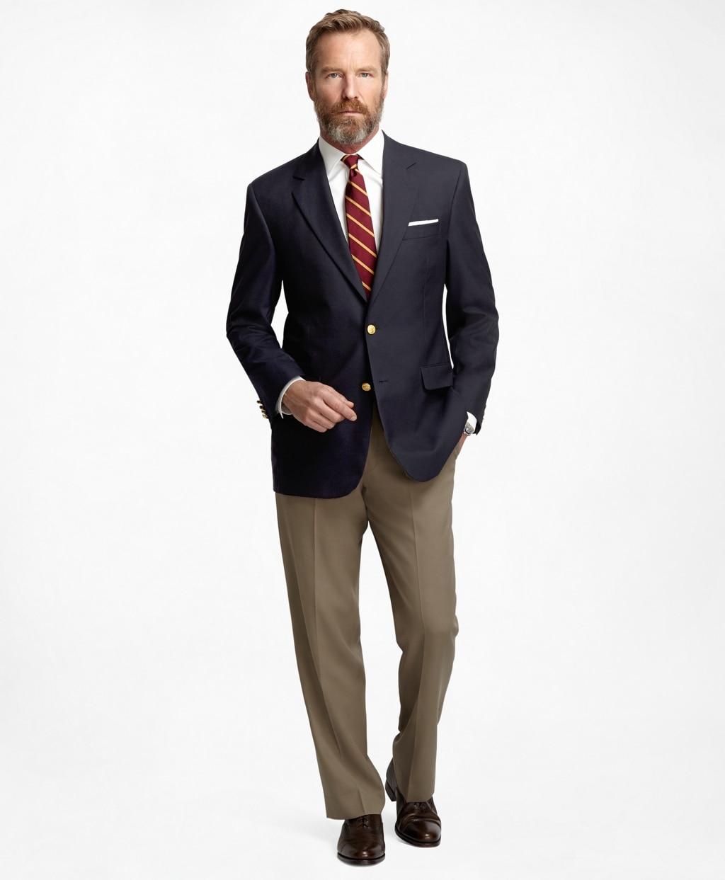Brooks Brothers Wool Regular Fit Two-button Classic 1818 Blazer in Navy ...
