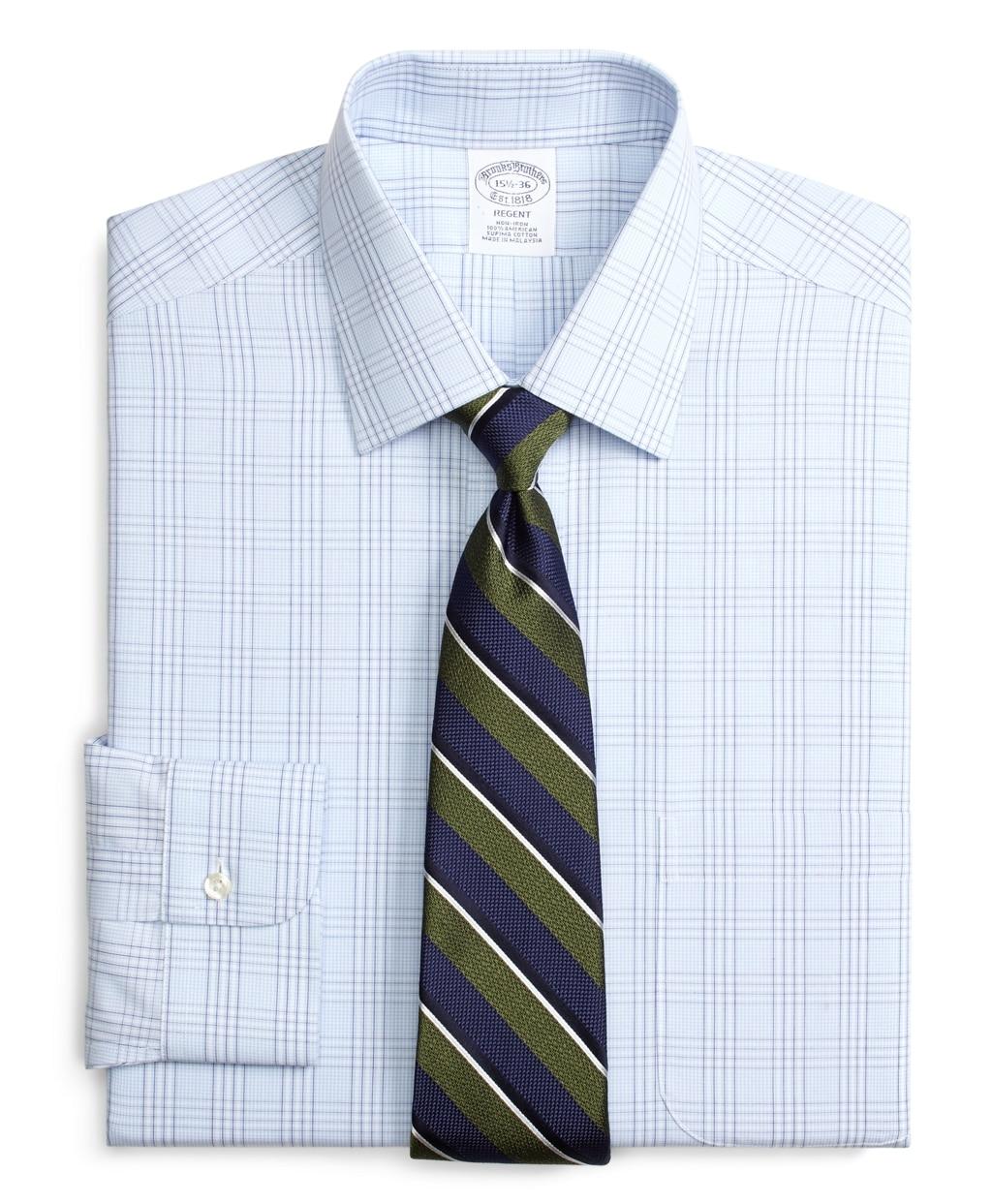 Brooks Brothers Slim Fit Dress Shirts Brooks Brothers Cotton Slim Fitted Dress Shirt in Light Blue (Blue) for