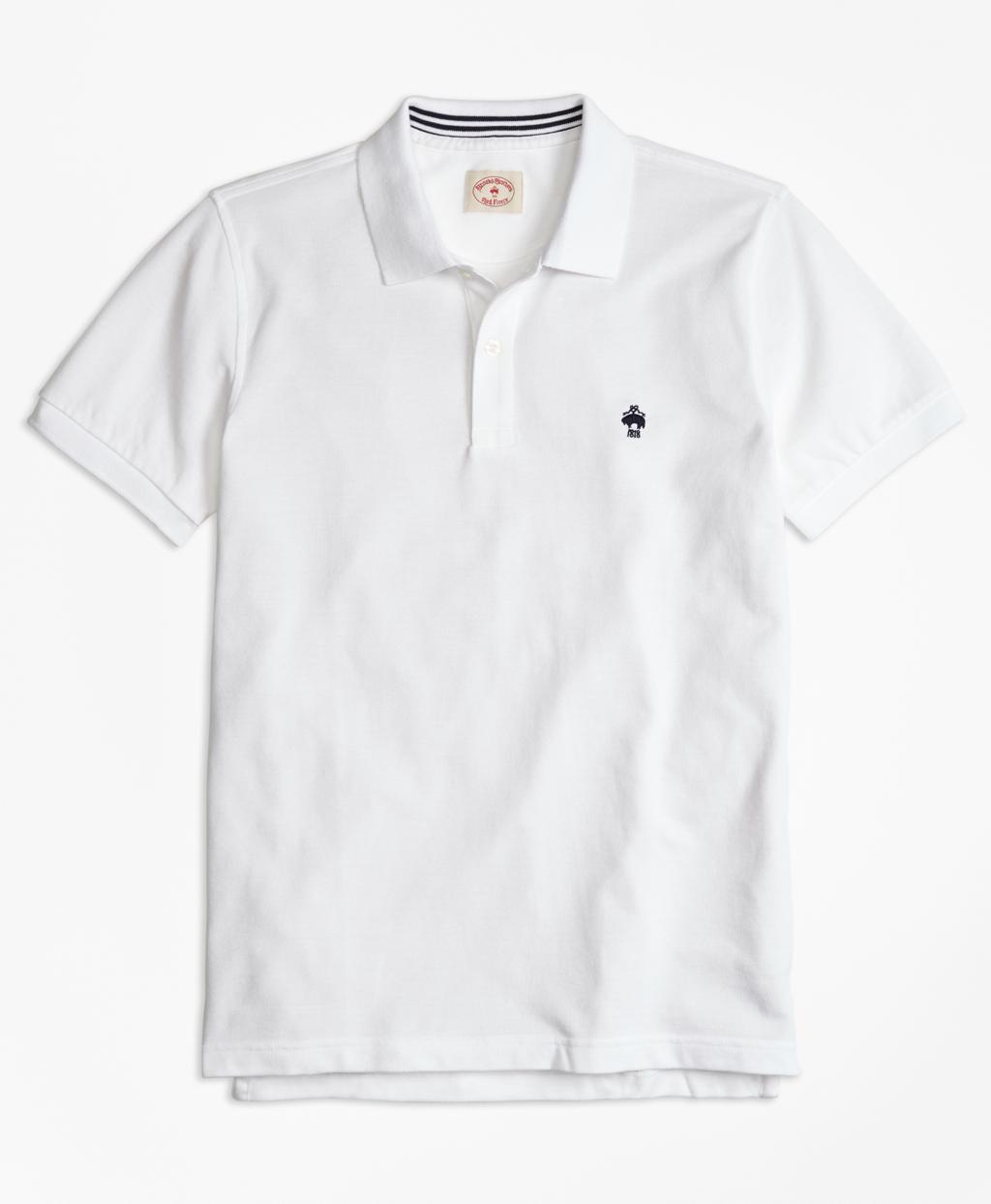brooks brothers white polo
